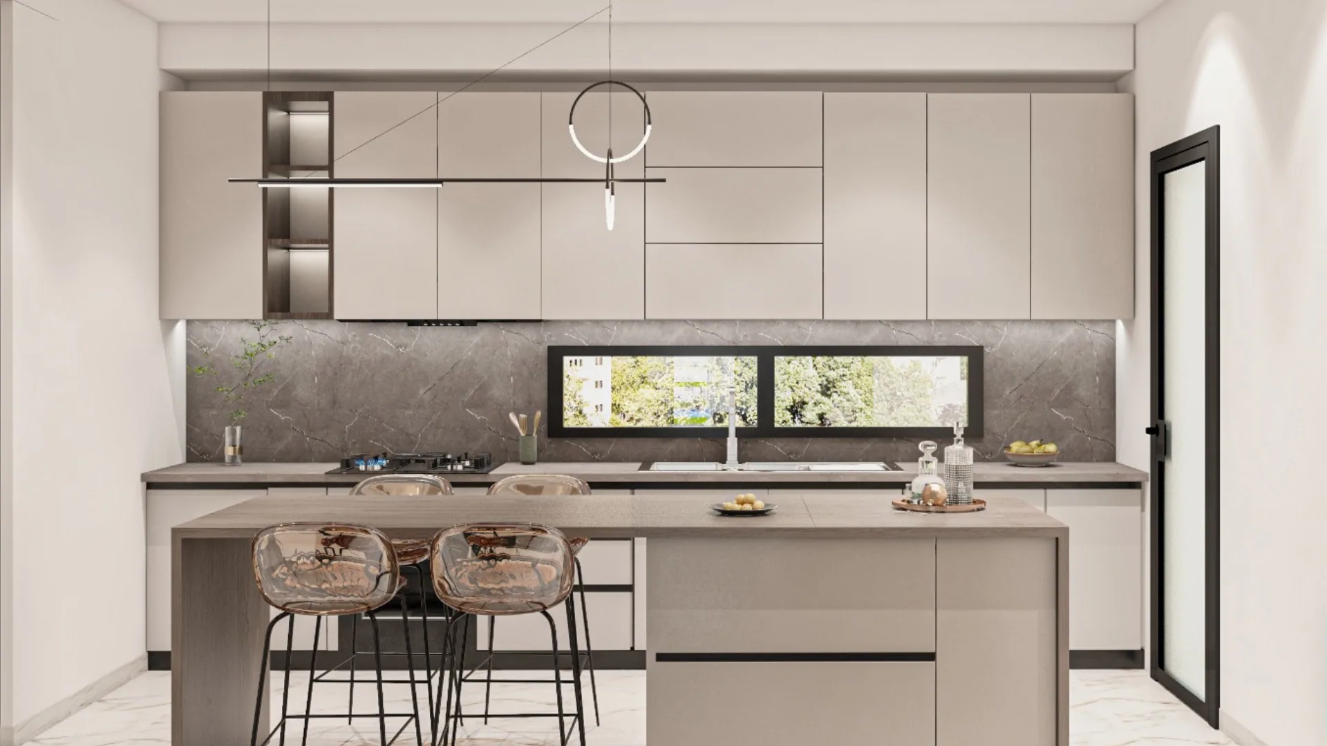 Cuisine S+3 - Cuisine moderne avec îlot central